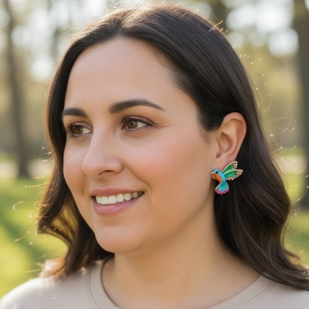 Humming bird studs